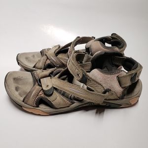 women's Merrell Siren Lyric size 7 adjustable sandals brown pink hiking outdoors
